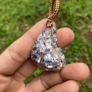 Lepidolite Reversible Copper Necklace