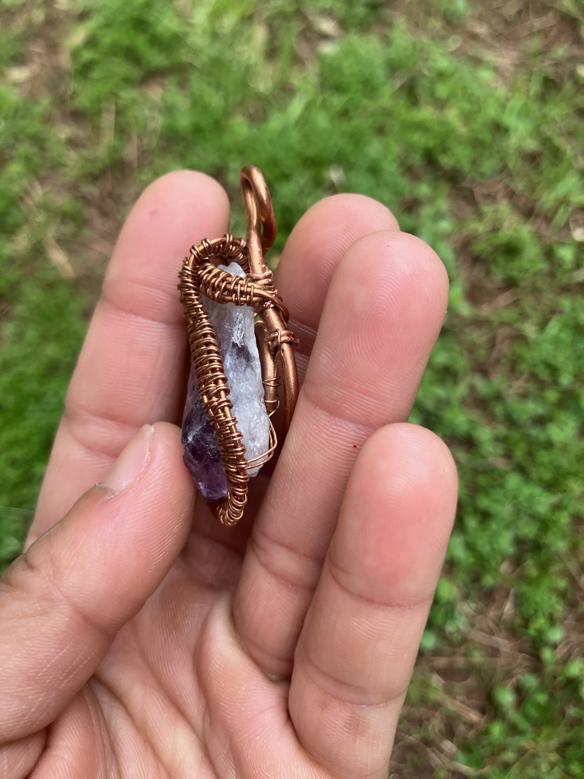 Amethyst Polygon Necklace - Image 2