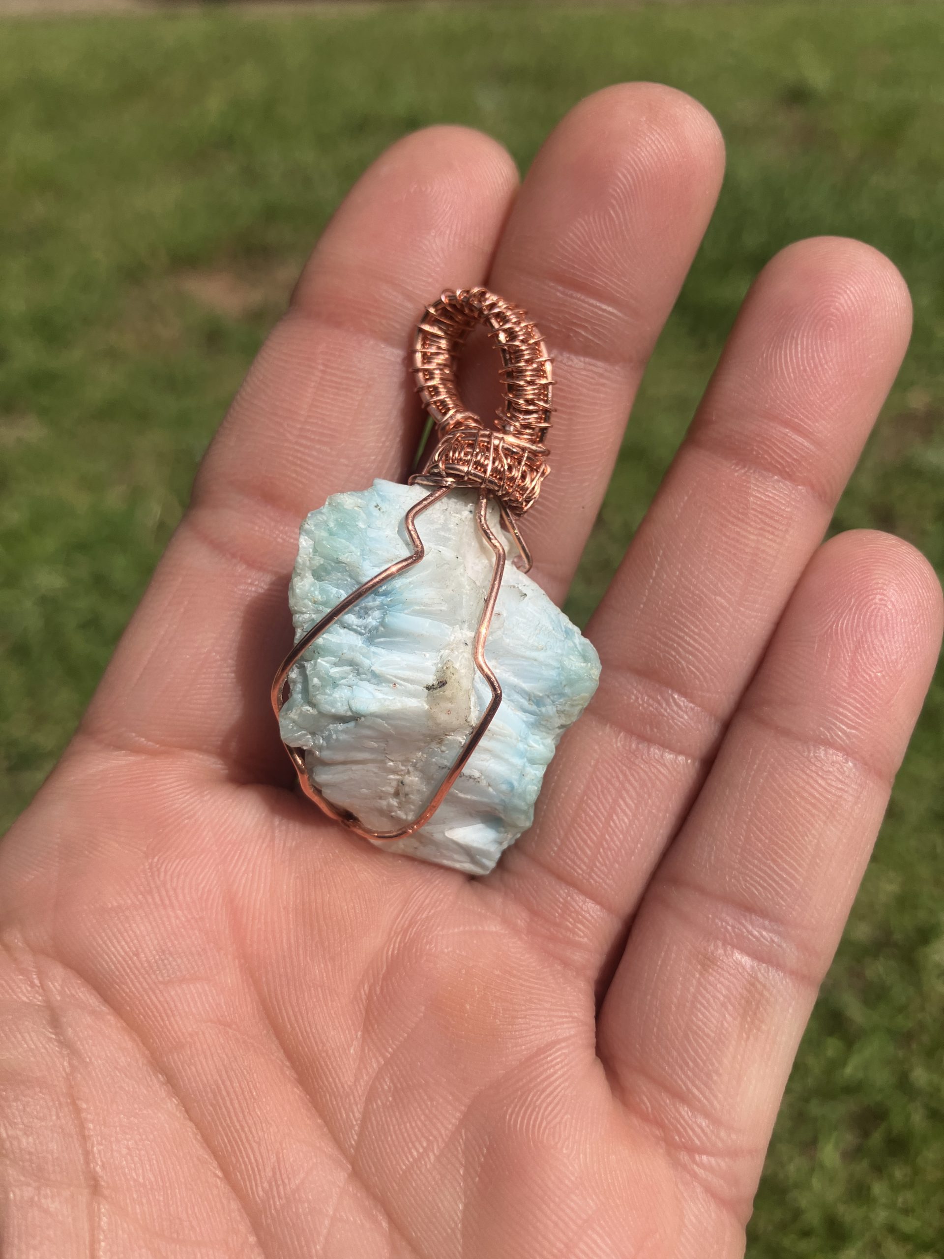 Larimar Bale Weave Necklace - Image 2