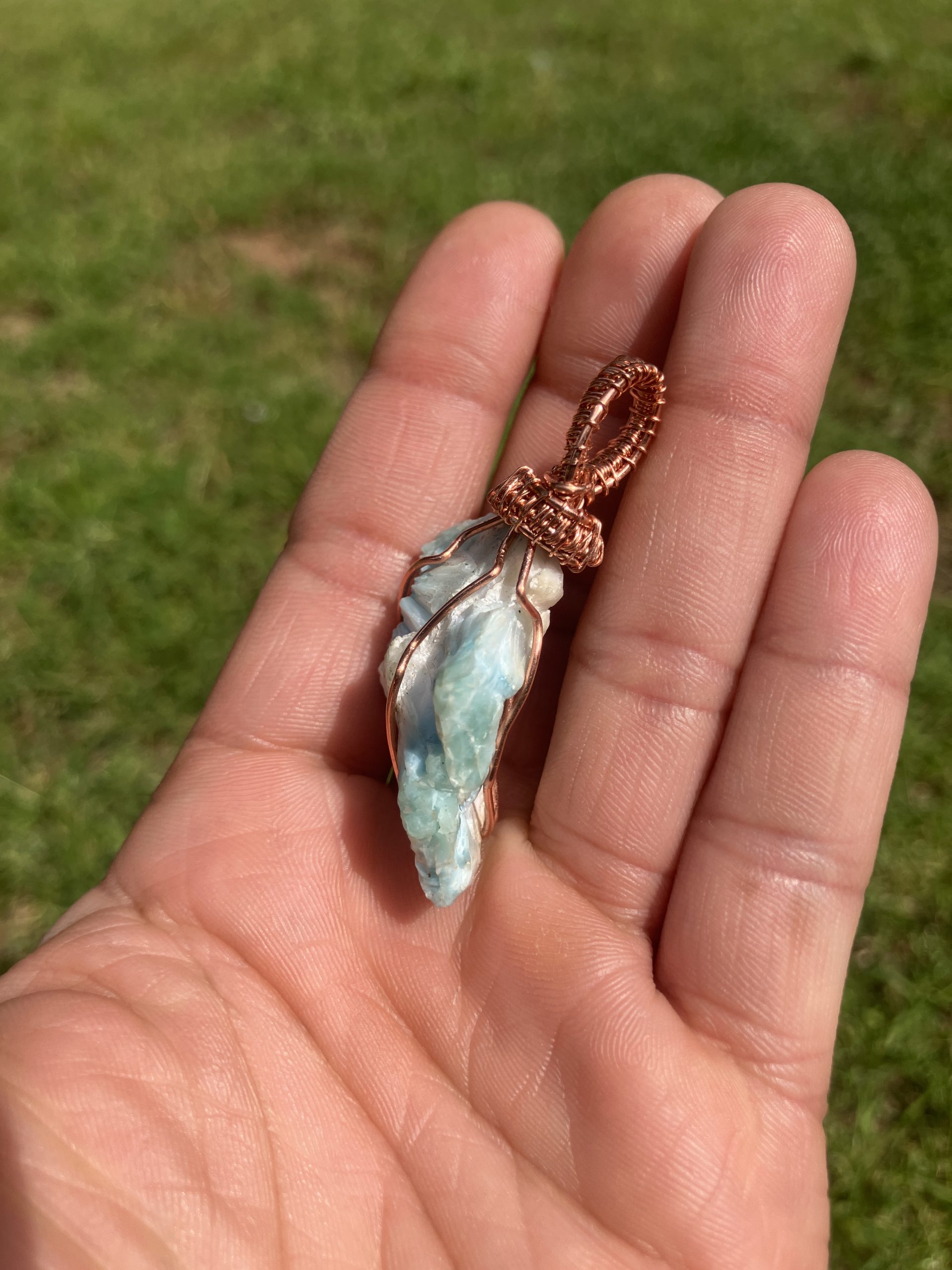 Larimar Bale Weave Necklace - Image 4