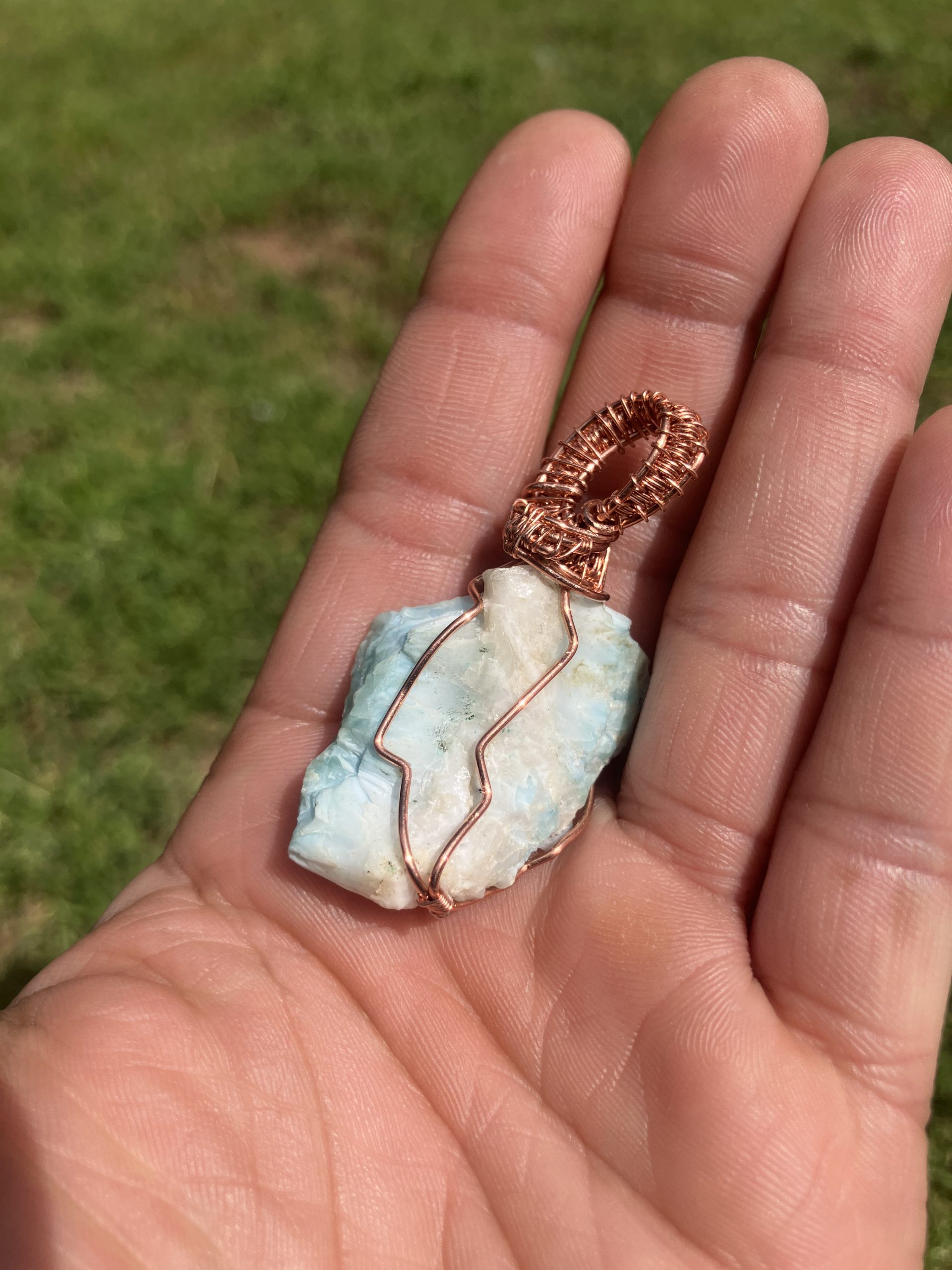 Larimar Bale Weave Necklace - Image 3