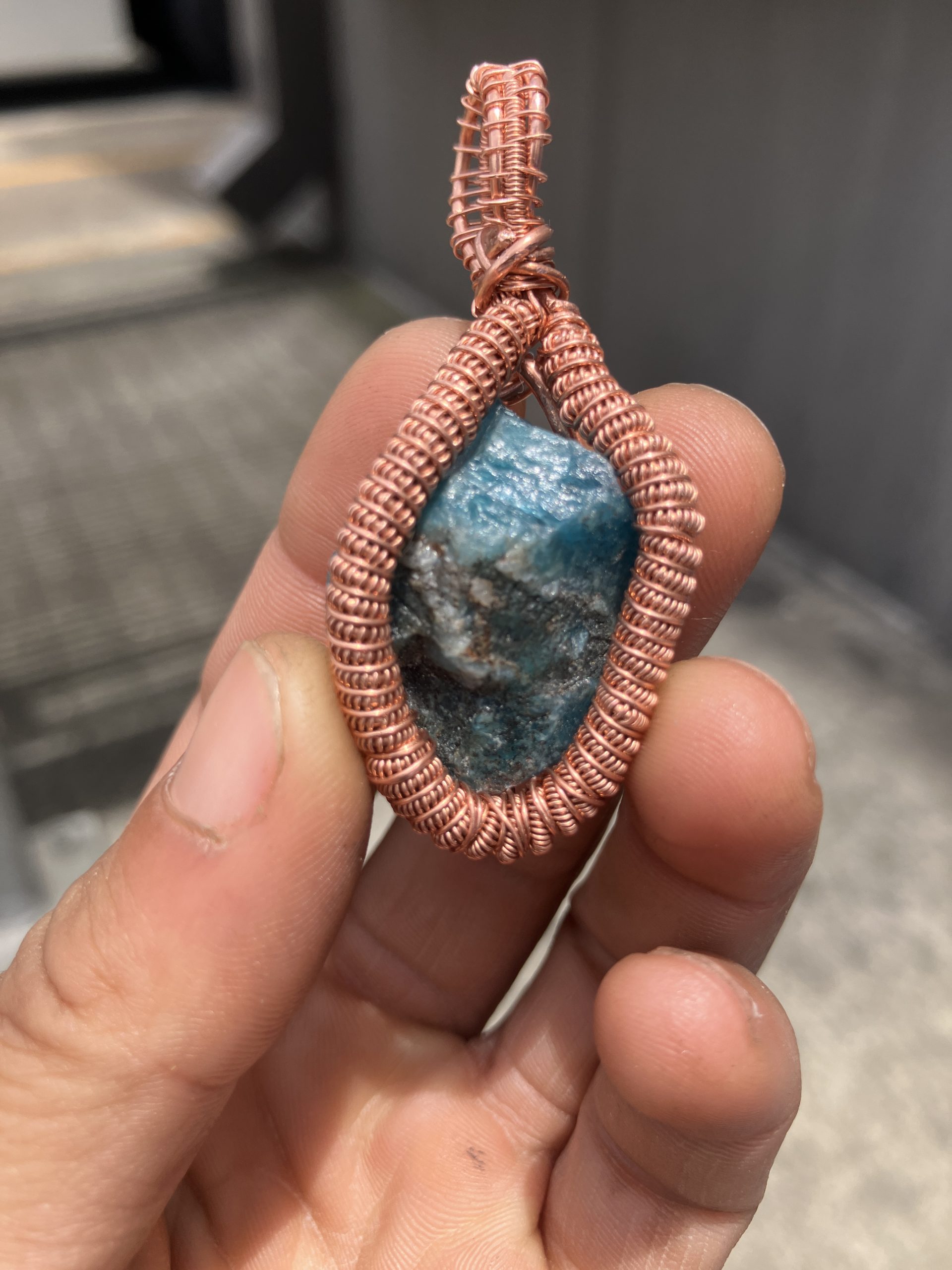 Blue Apatite Queens Koil Necklace - Image 7