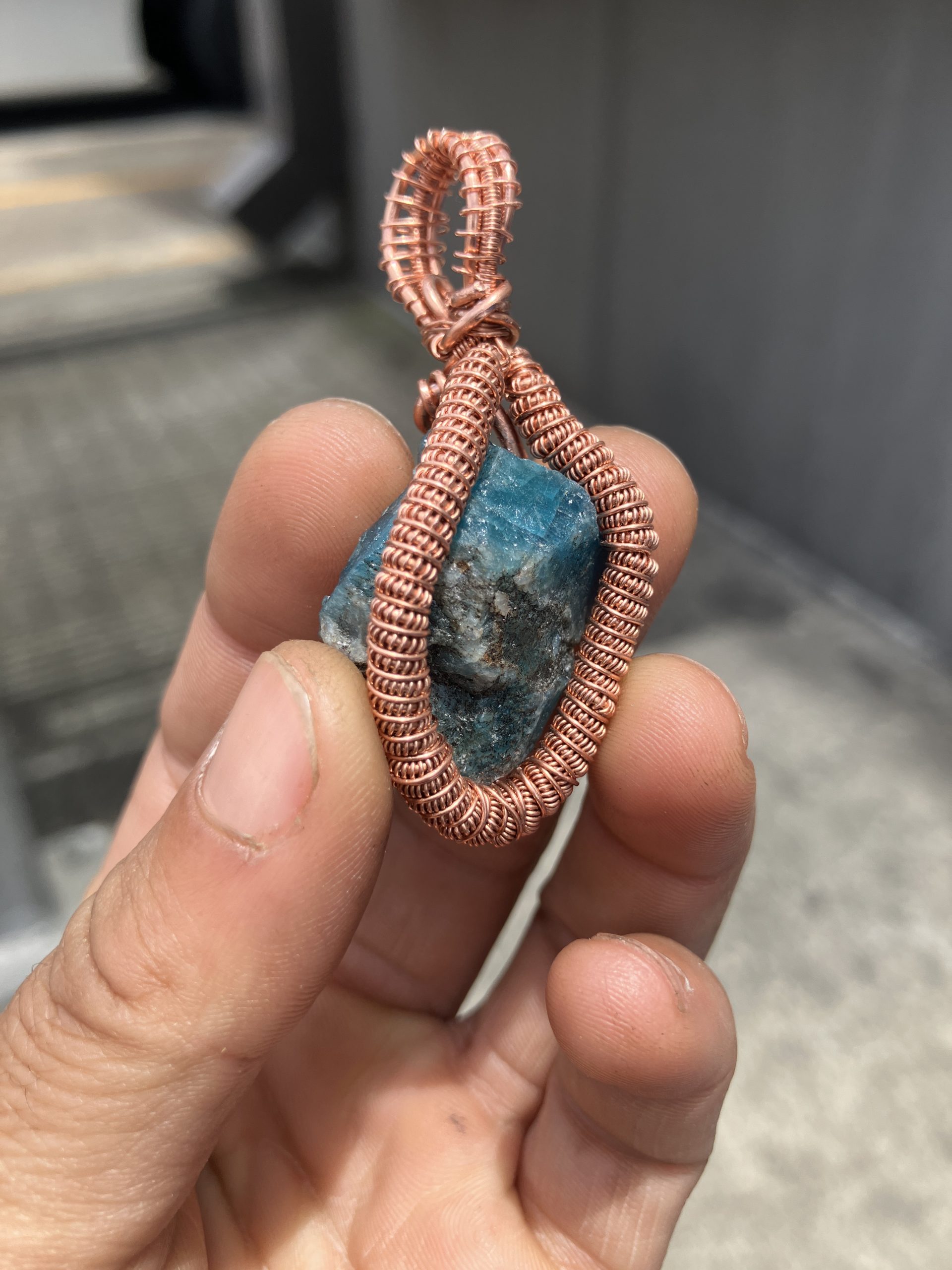 Blue Apatite Queens Koil Necklace - Image 5