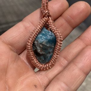 Blue Apatite Queens Koil Necklace