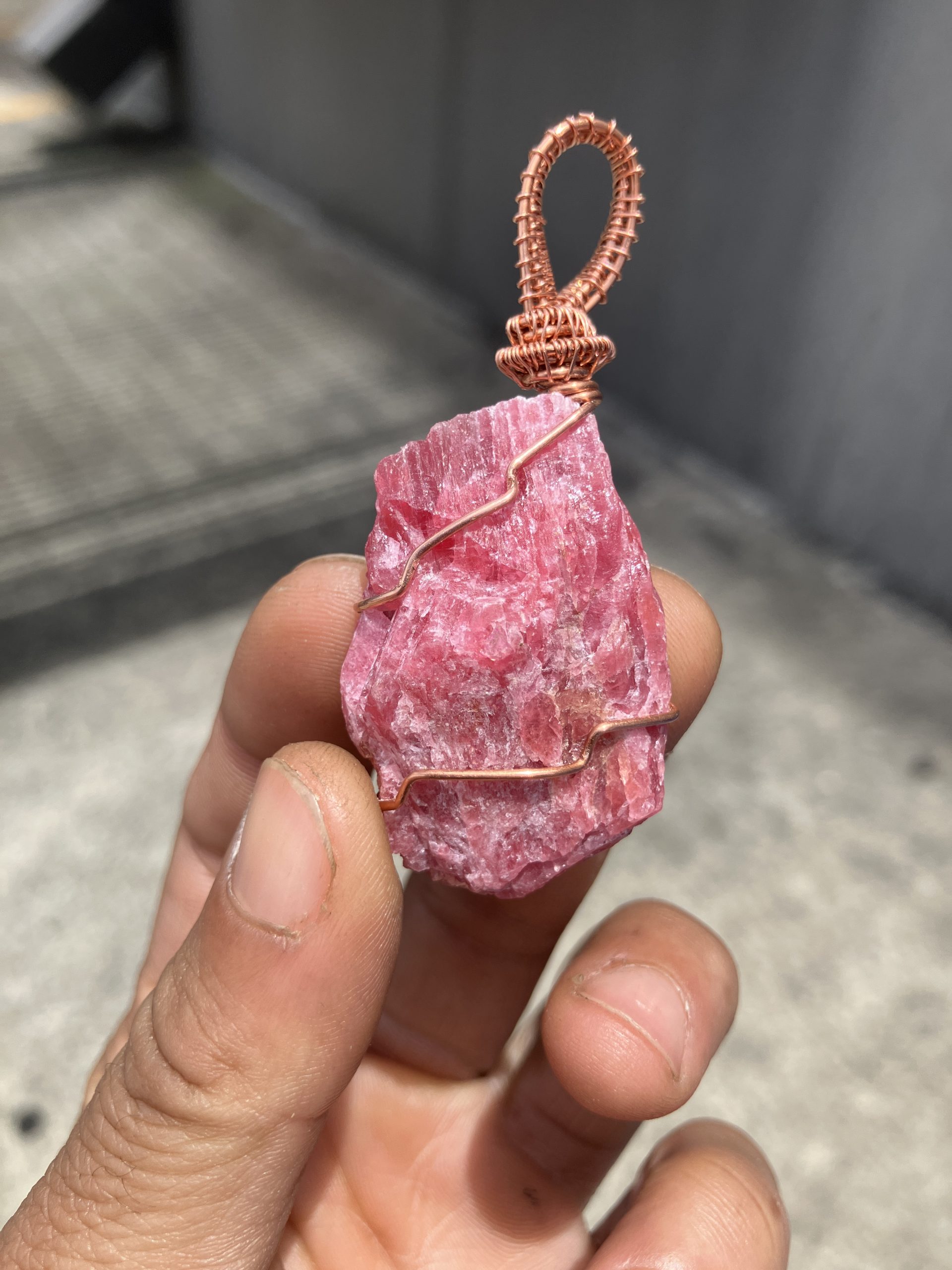 Rhodonite Nude Pink Necklace