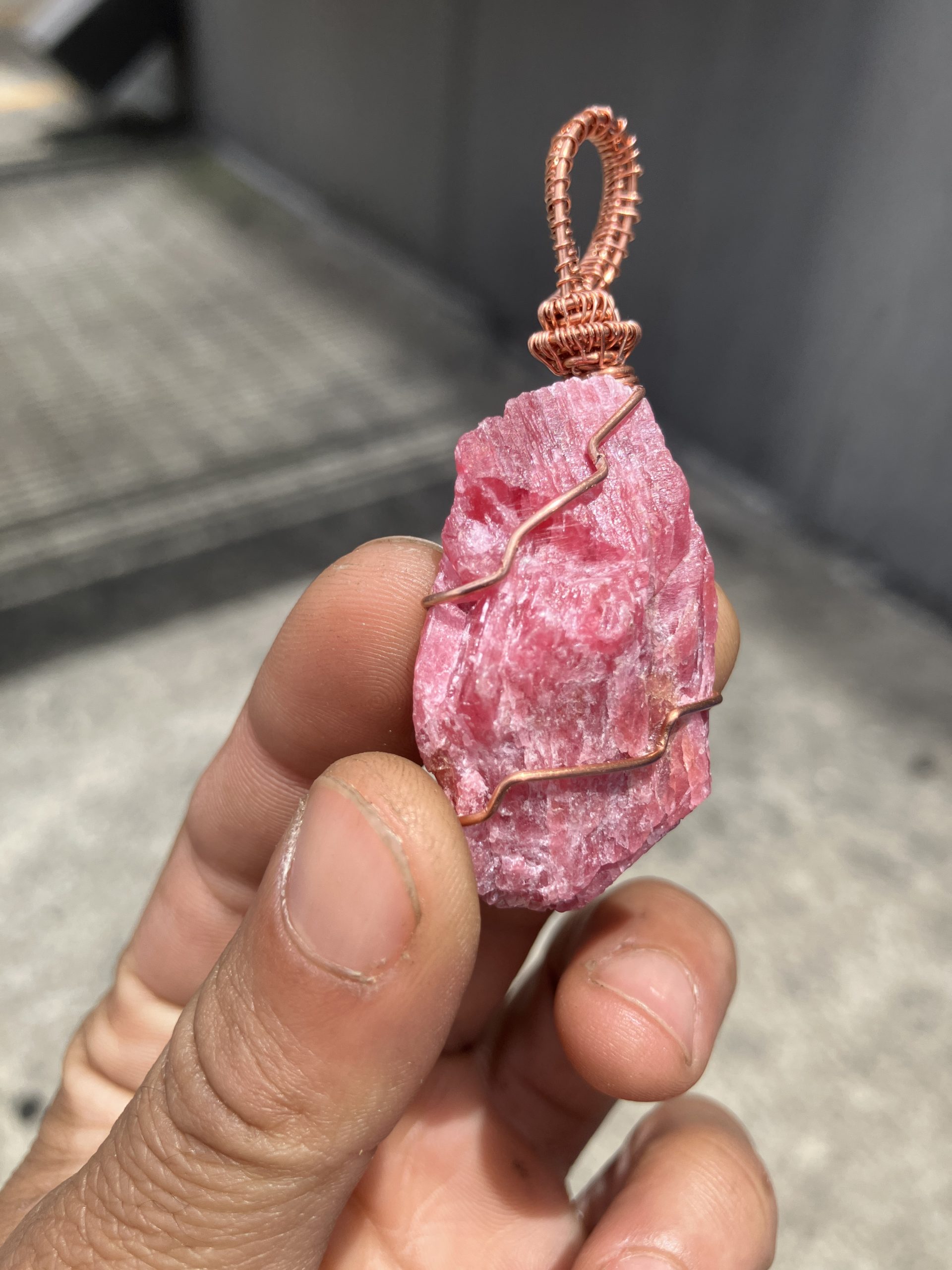 Rhodonite Nude Pink Necklace - Image 5