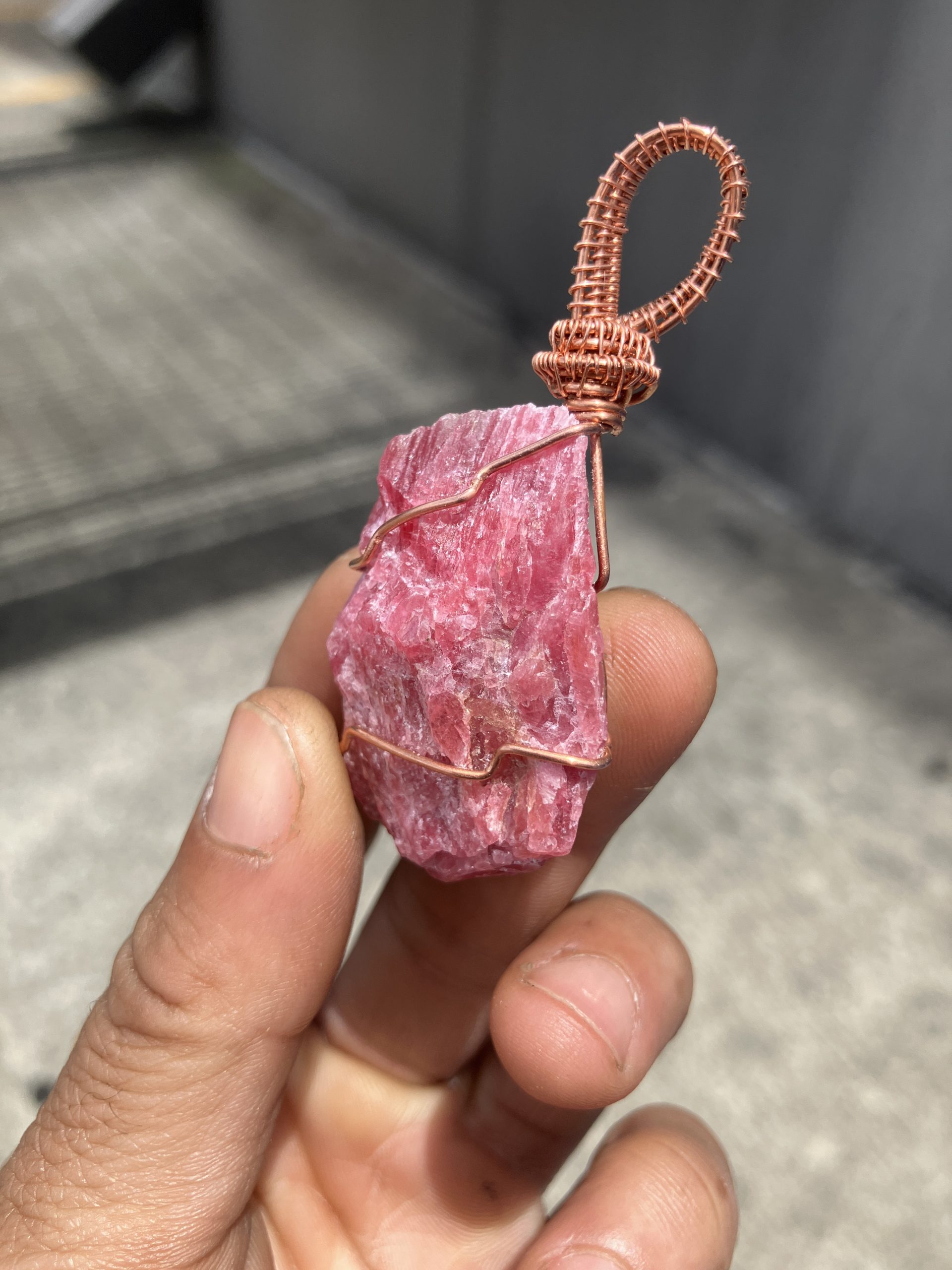 Rhodonite Nude Pink Necklace - Image 3