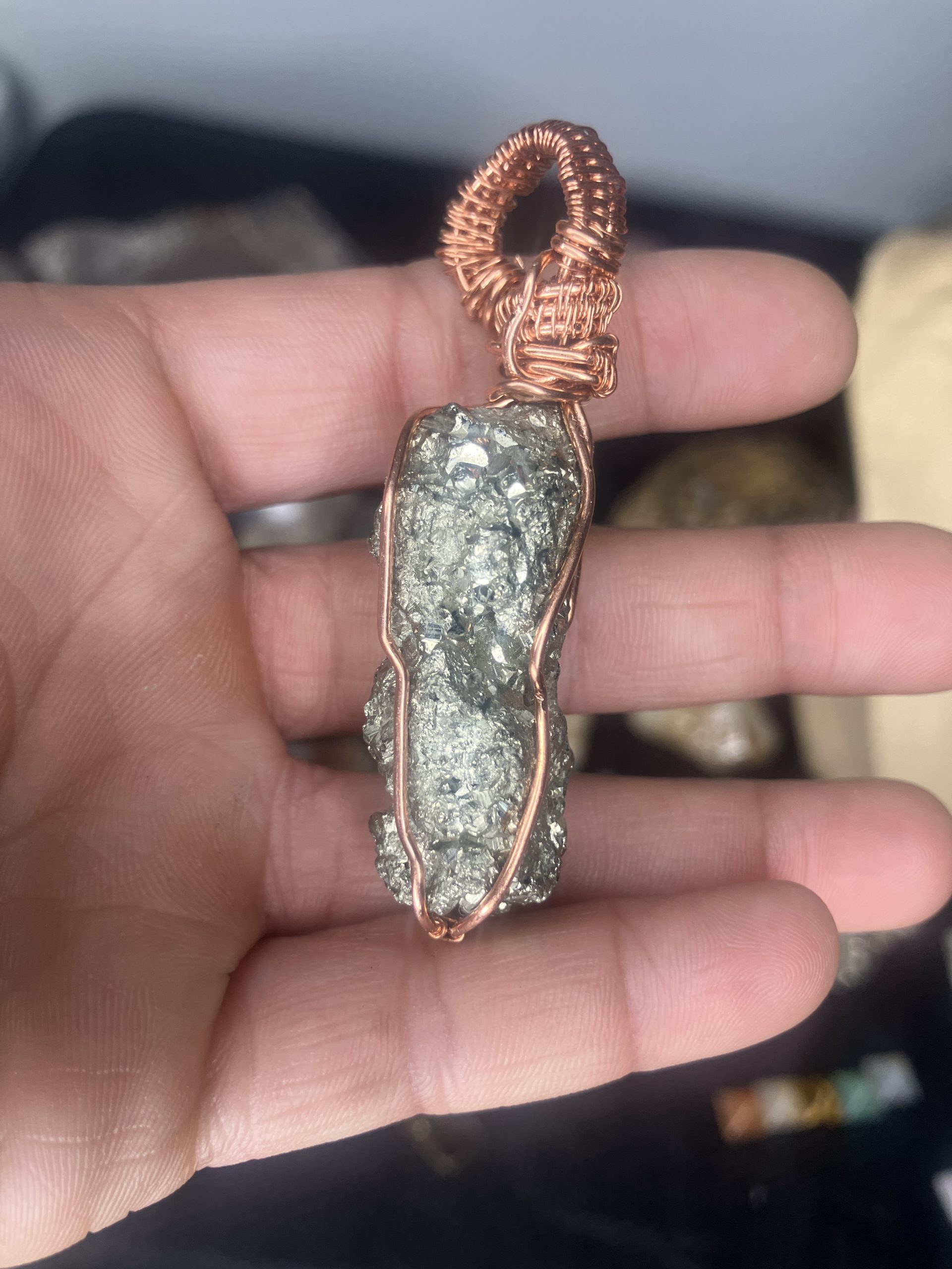 Pyrite Slimmed Necklace - Image 3
