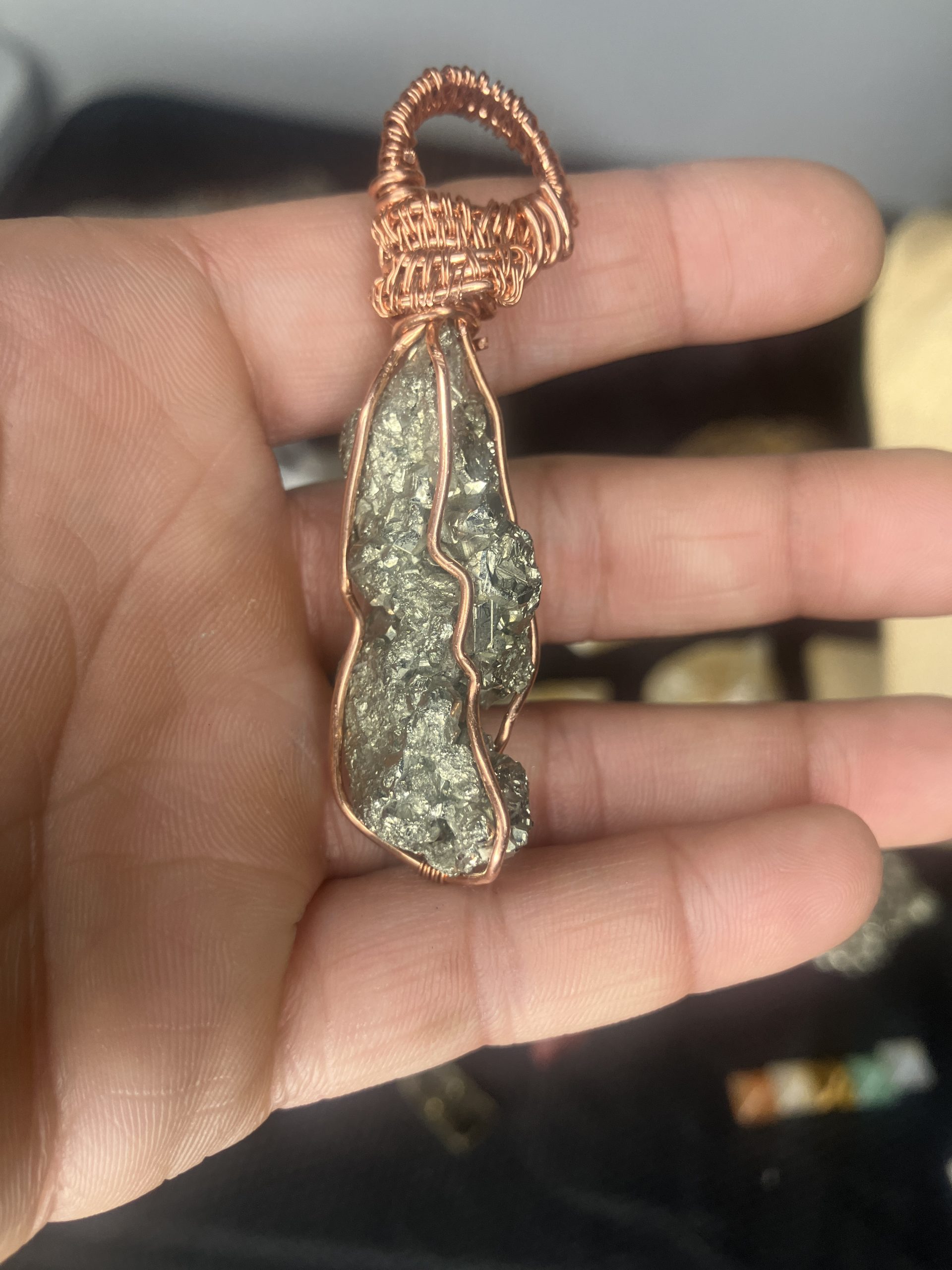 Pyrite Slimmed Necklace - Image 4
