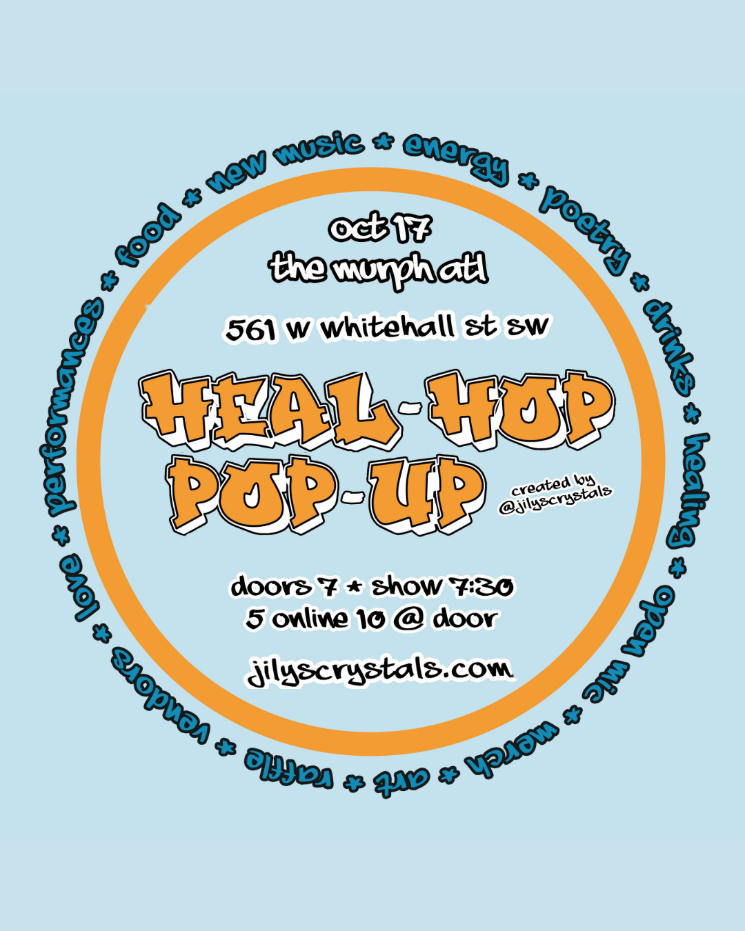 Support The Artists! Heal-Hop Dos Ticket